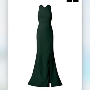 Amsale Mila dress, Hunter green, size 2